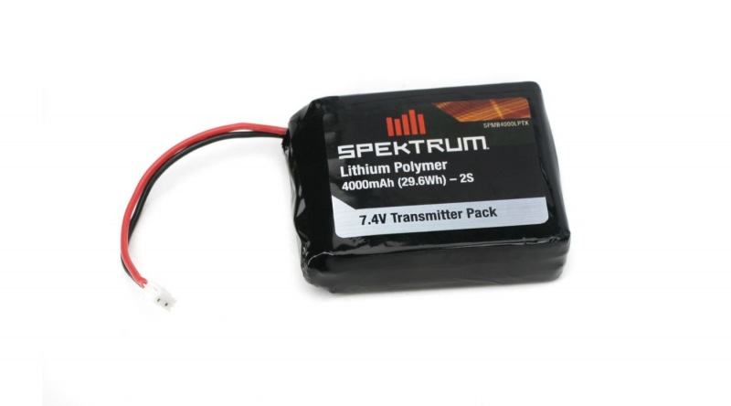 4000mAh LiPo Transmitter Battery: DX7s, DX8 (SPMB4000LPTX)