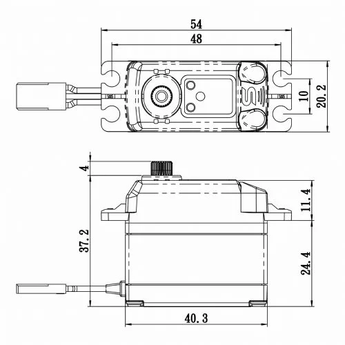 Servo Savox Standard High Voltage SV-1270 TG 35kg - Imagem 2
