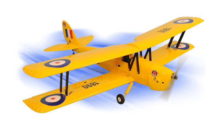 Tiger Moth 46-55 - ARF (elétrico e combustão)