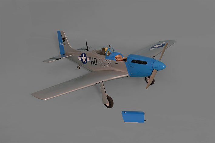 Aeromodelo P51 MUSTANG GP/EP 15-20cc 1:7¼ ARF - Imagem 15