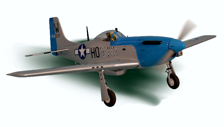 Aeromodelo P51 MUSTANG GP/EP 15-20cc  1:7¼ ARF