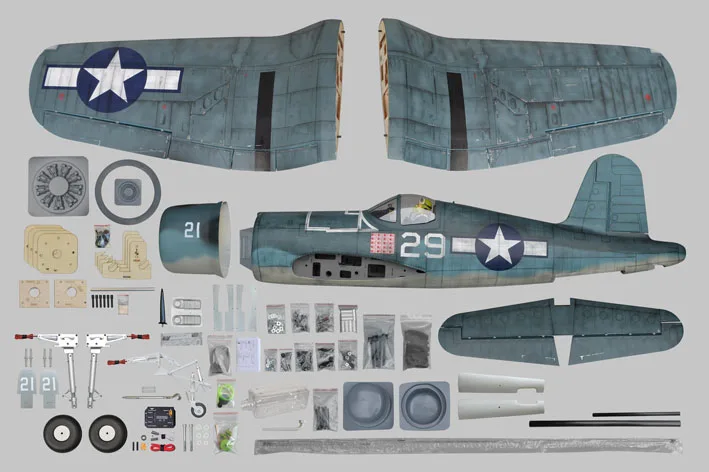 Aeromodelo F4U CORSAIR 60cc Carbon - Imagem 2