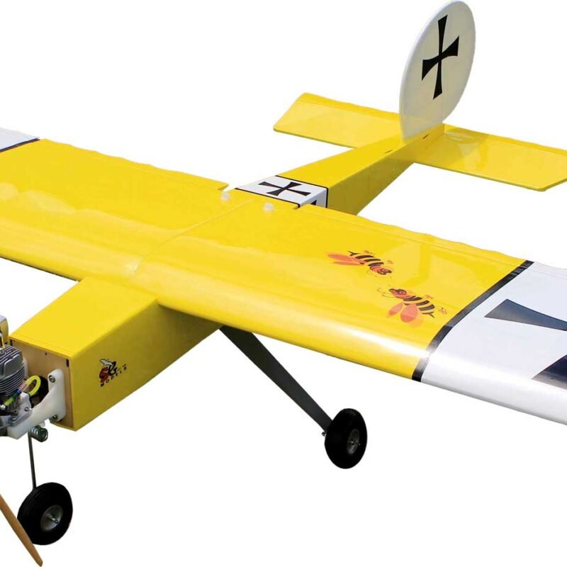 Aeromodelo Ugly Stik 1.8m Seagull SEA255Y amarelo em voo.