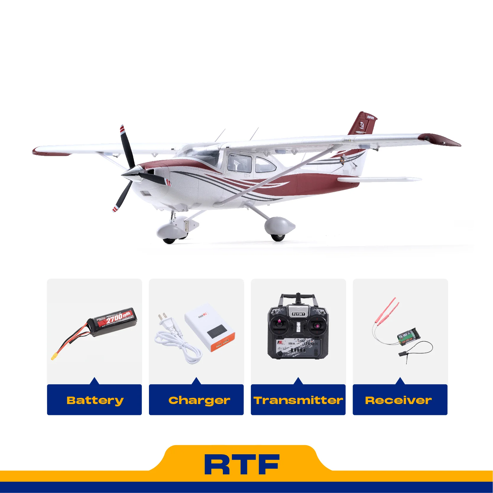 Aeromodelo Cessna 182 FMS 1500mm PNP - Imagem 3