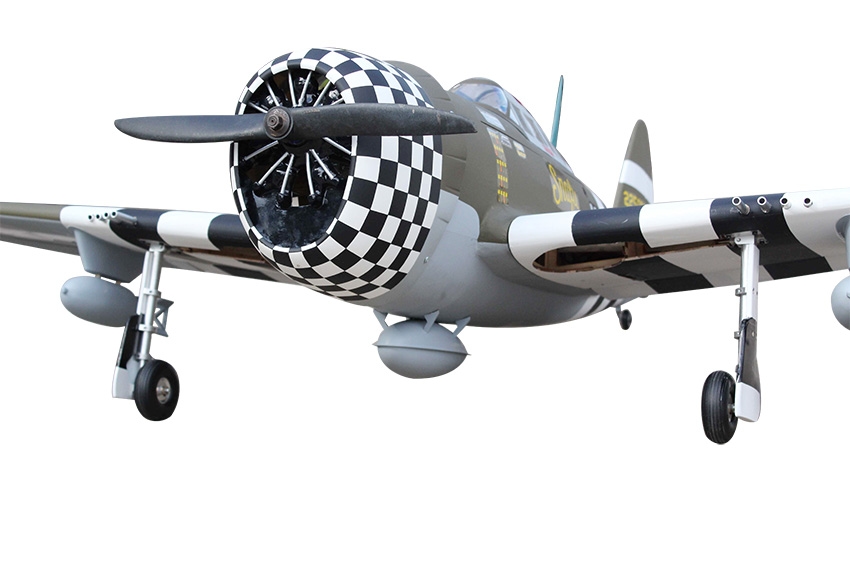 P-47 SNAFU 63pol ARF 20cc Matte Electric Retracts SEA207NGEAR - Imagem 2