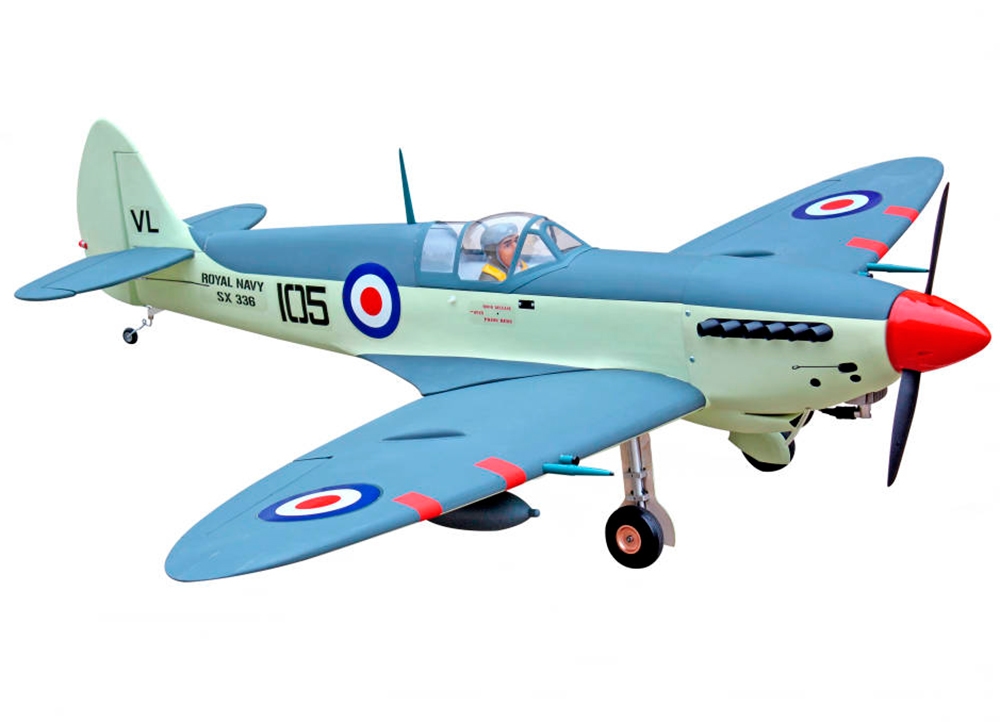 Supermarine Seafire 65pol Wingspan - ARF 20cc Gas Com Elect Retract SEA116NGEAR