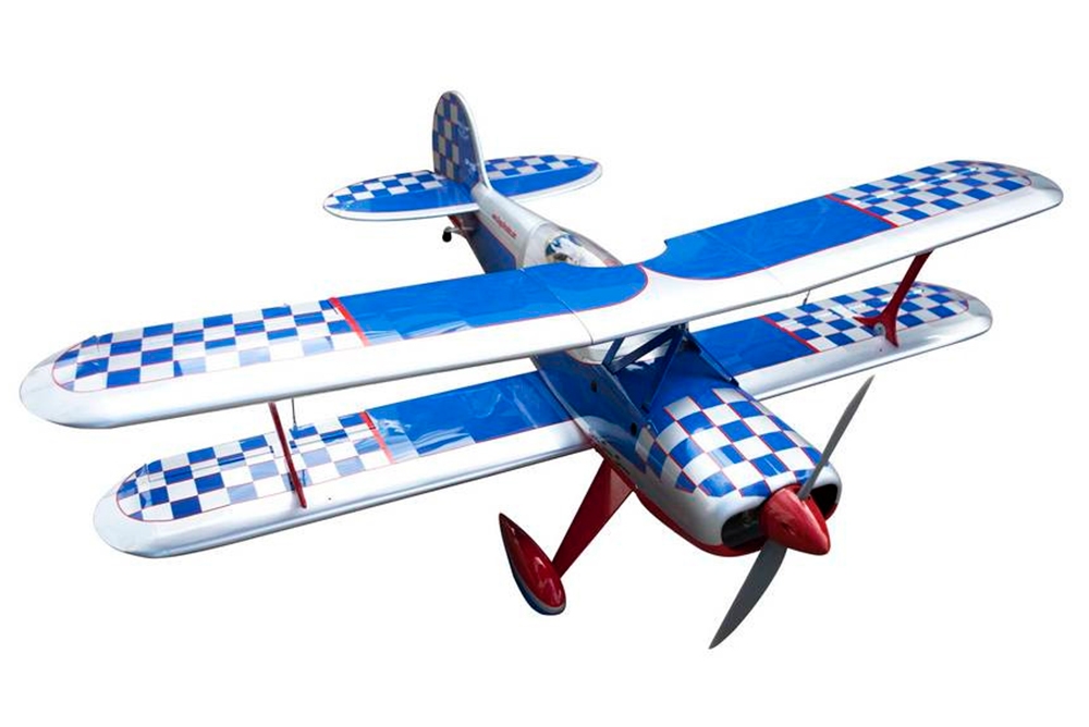 Steen Skybolt Bi- Plane 61pol ARF 15cc Silver SEA237S