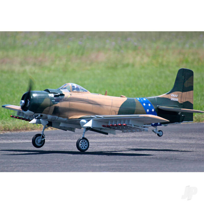 Skyraider A-1 86pol ARF 35-60cc without Electric Retracts Camo SEA348CAMO