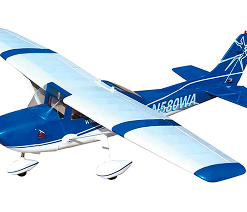 PNP Cessna 182 Skylane 69pol 70E Blue - ECO KV500 65 Lite ESC DS9401 Servos SEA376B