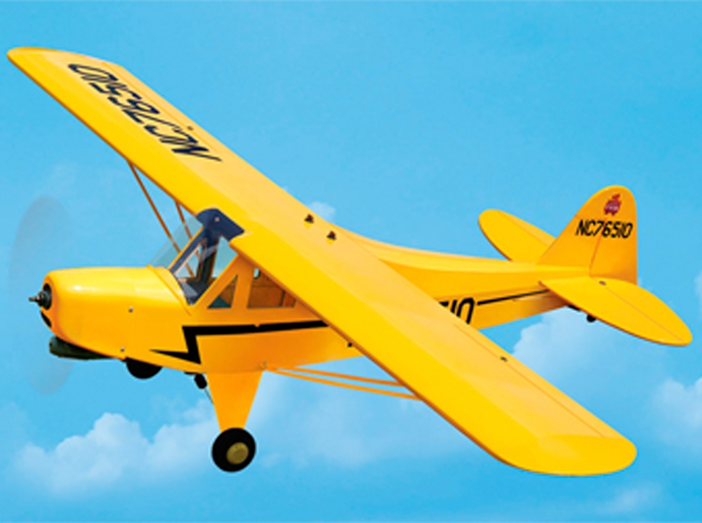 Piper J-3 Cub 882pol Wingspan - ARF 20cc Gas Cub Yellow SEA74