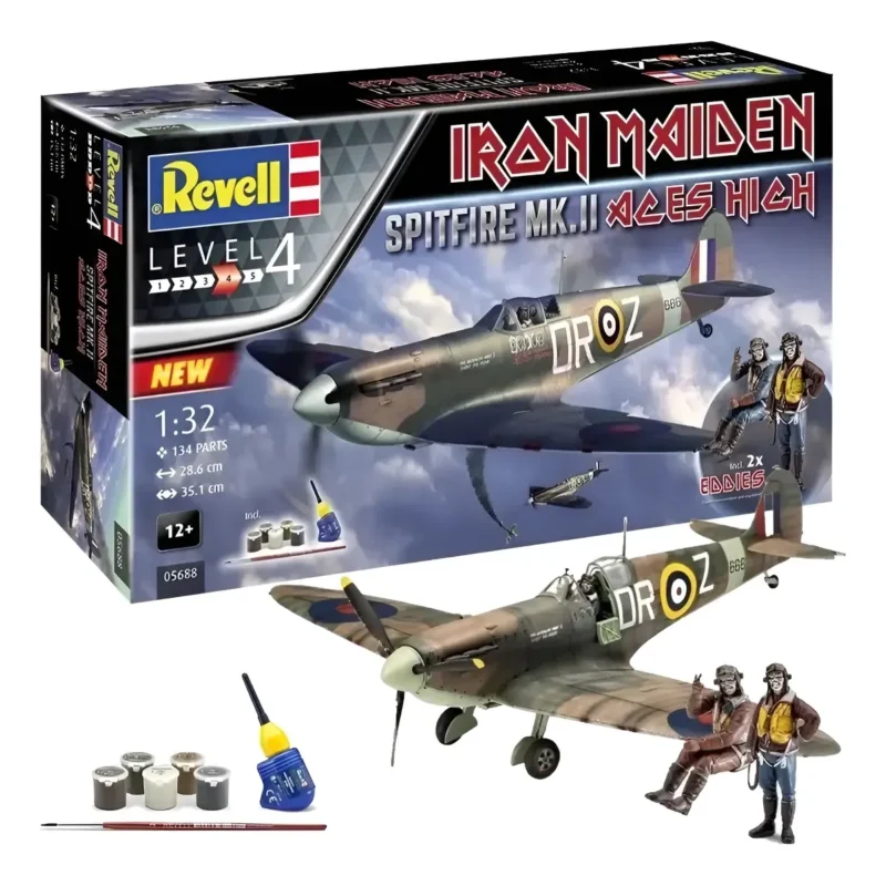 Gift Set Spitfire Mk Ii Iron Maiden 1/32 Revell 05688